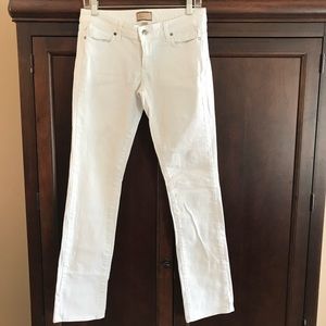 Paige - Peg Straight White Jeans